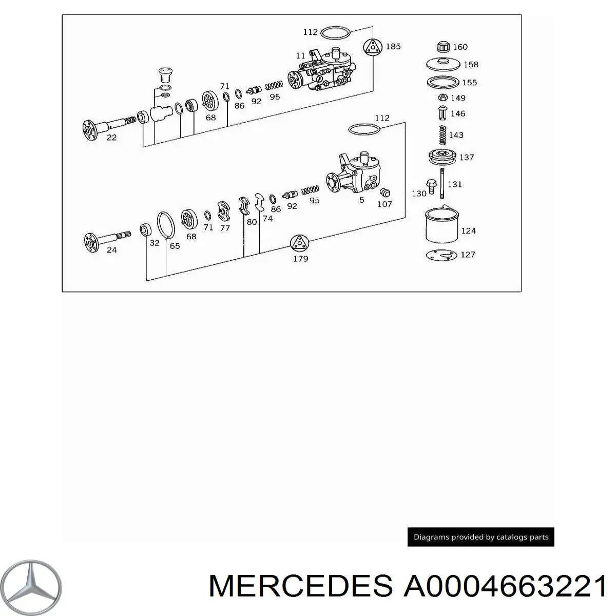  Mercedes A0004663221 precio, desde 86,00 EUR