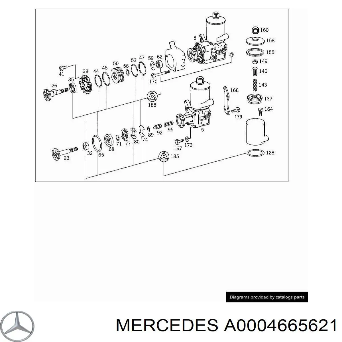  Mercedes A0004664021 precio, desde 143,35 EUR