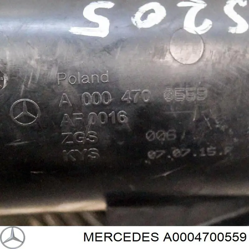 A0004700559 Mercedes Filtro de carbón activado