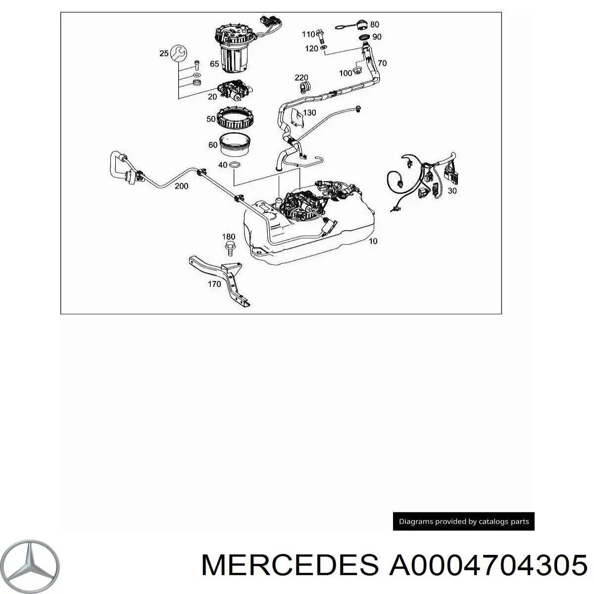  Mercedes A0004704305 precio, desde 40,70 EUR