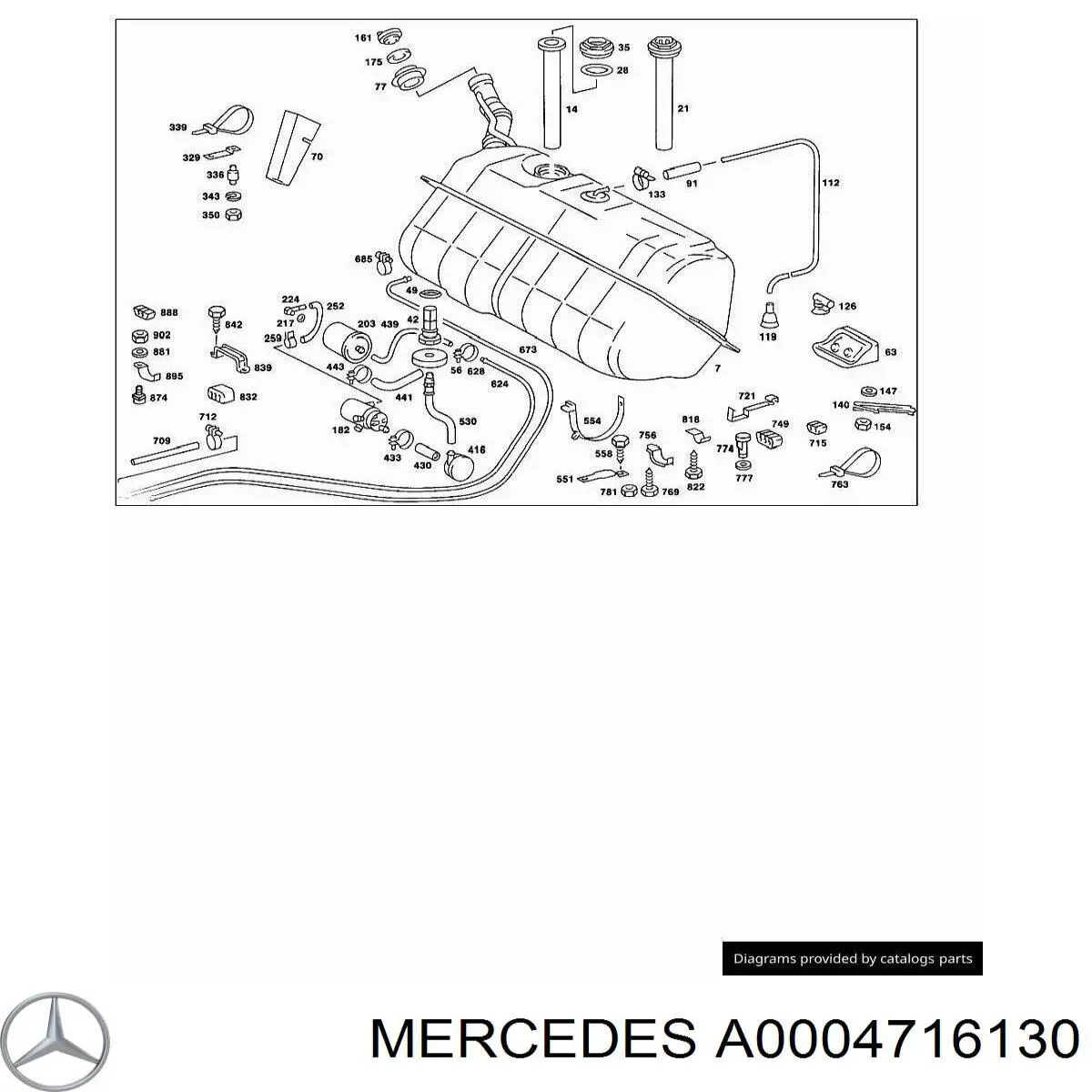 Tapa de depósito de combustible Mercedes A1264700030 precio, desde 169,82 EUR