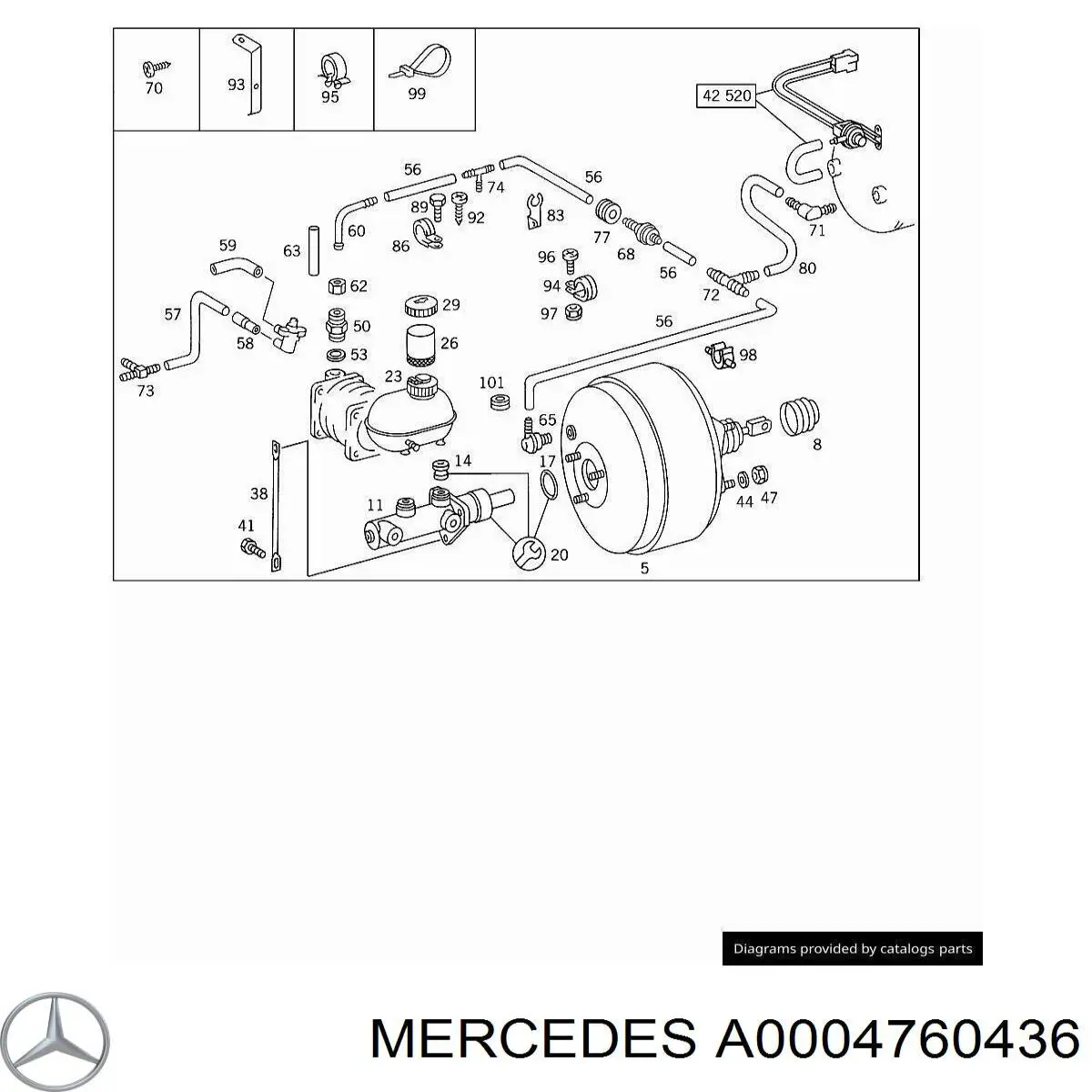  Mercedes A0004760436