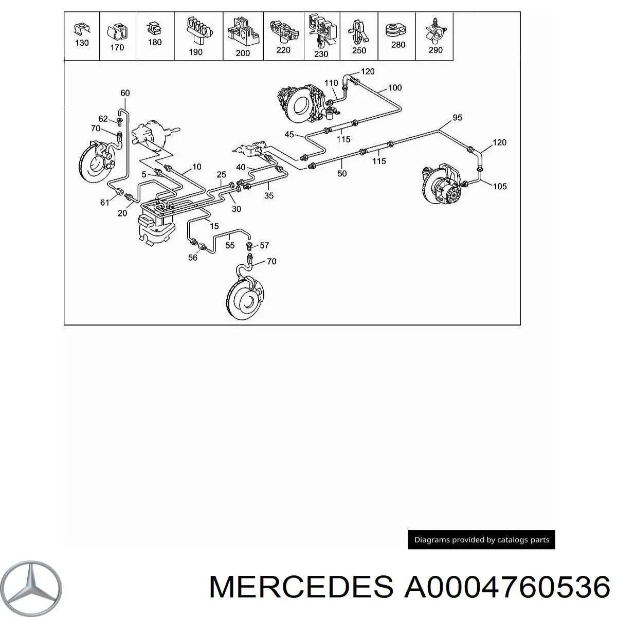 Abrazadera de tubo de freno VAG 2D0611853 precio, desde 2,24 EUR