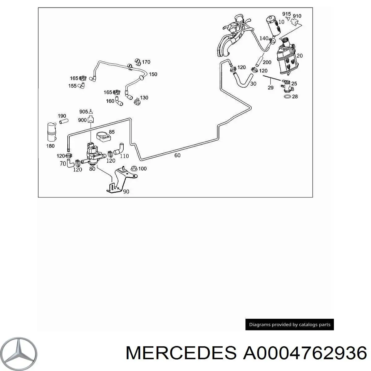 Mercedes A0004762936 precio, desde 27,16 EUR