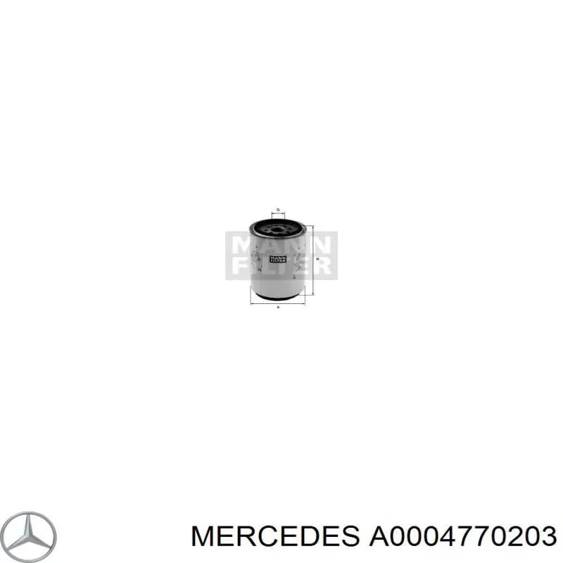 Comprar A0004770203 Mercedes Filtro diesel