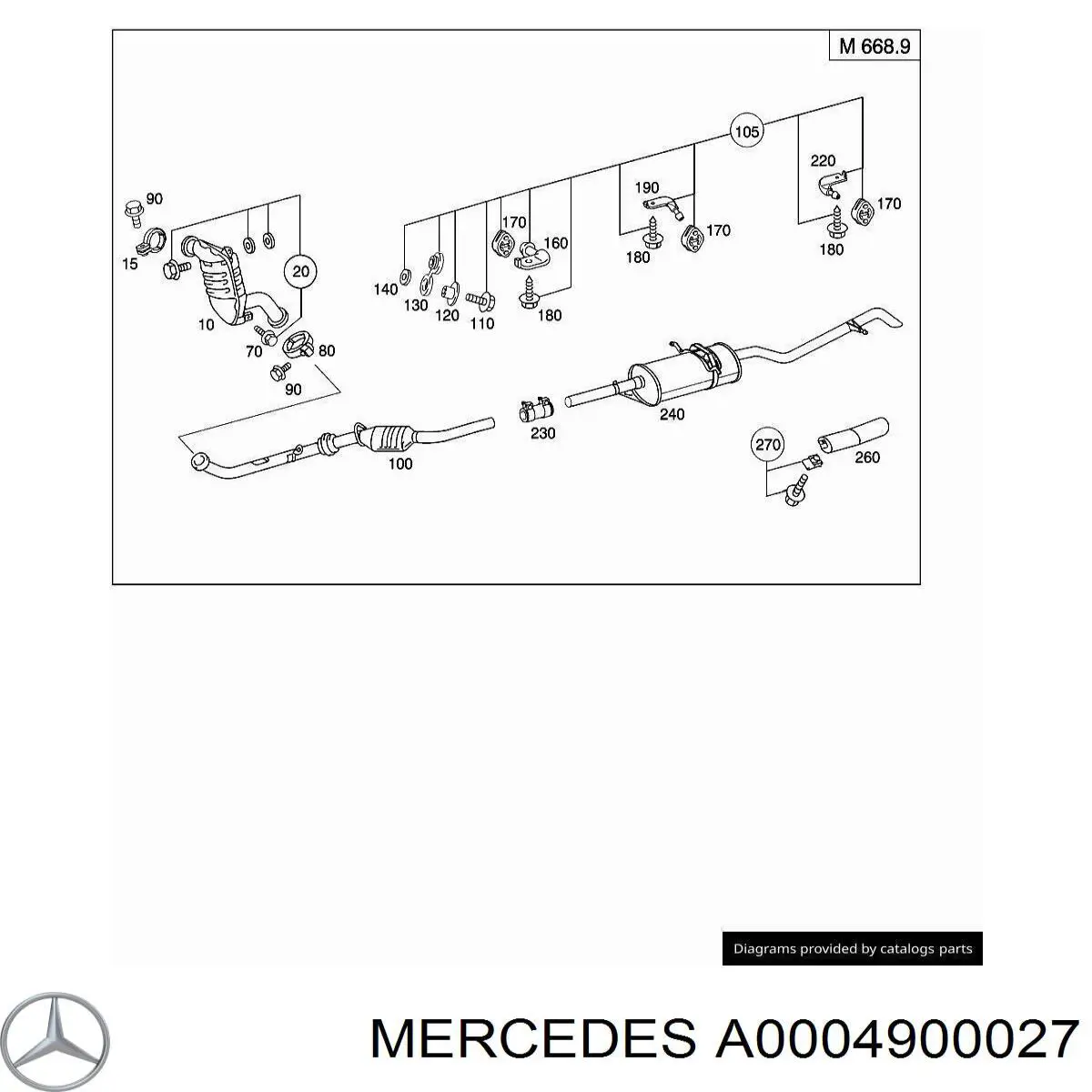  Mercedes A0004900027 precio, desde 14,03 EUR