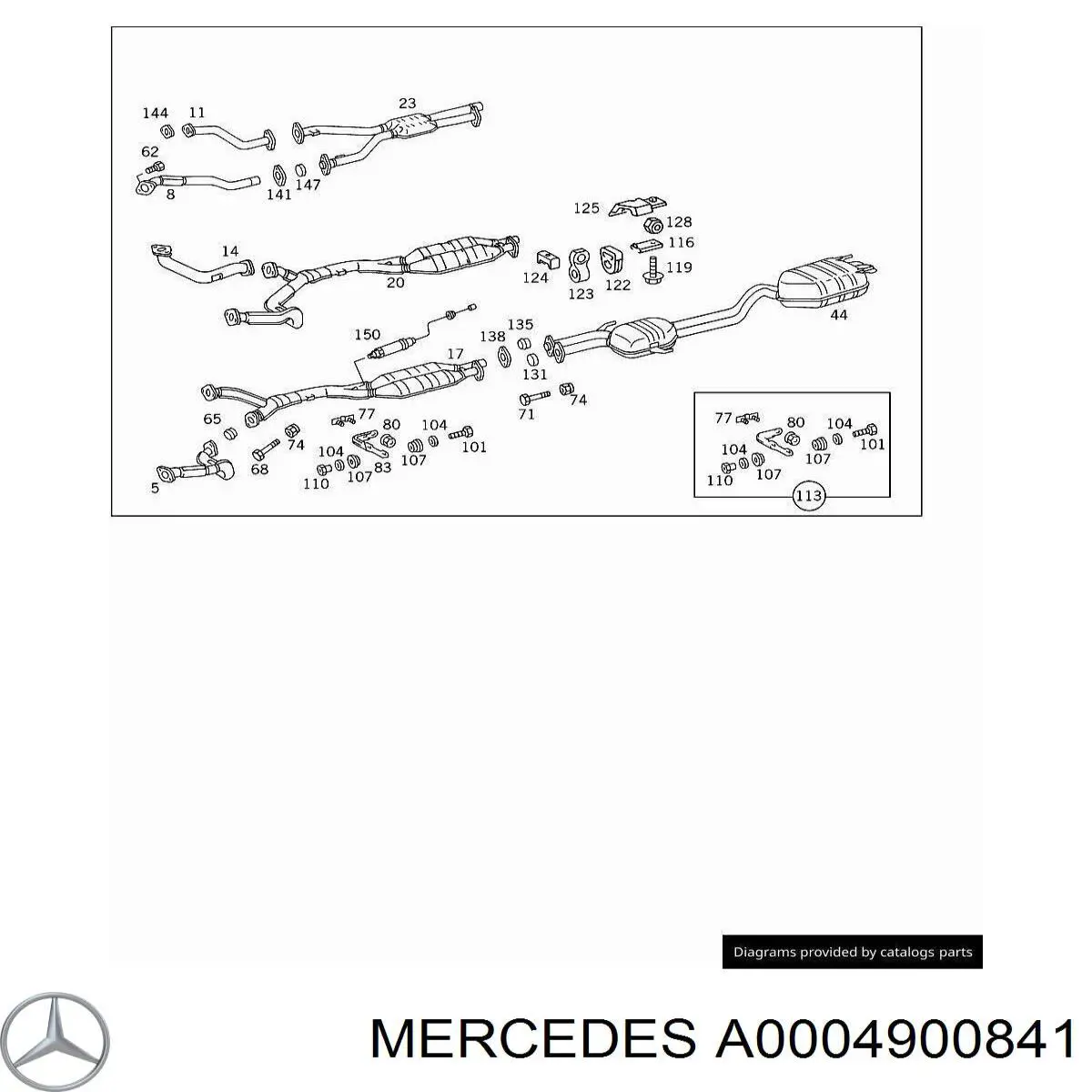  Mercedes A0004900841 precio, desde 3,09 EUR