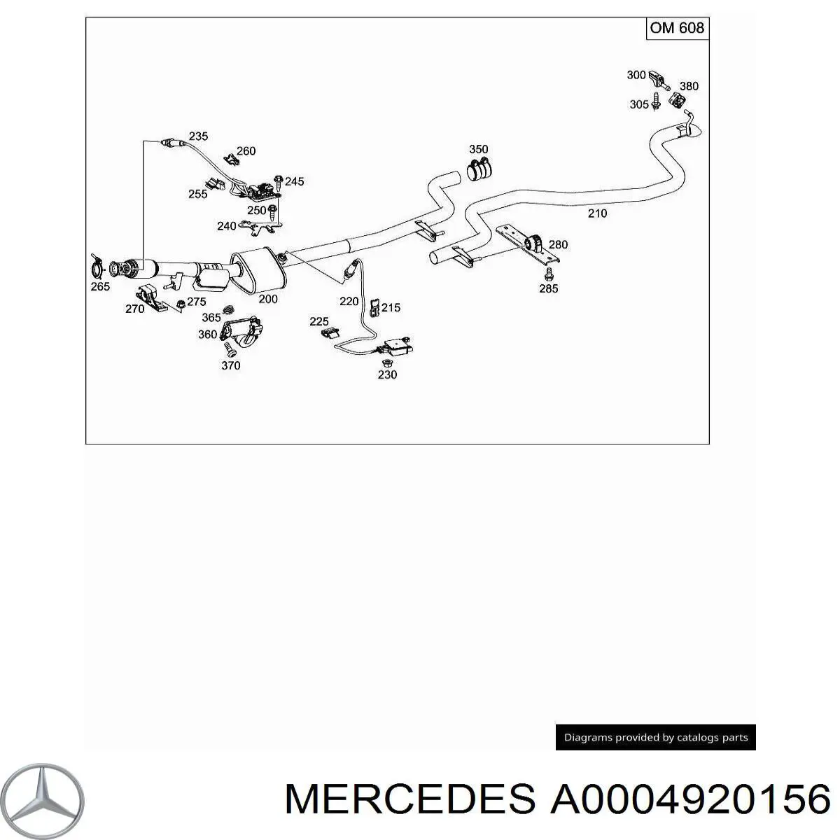 A000492015664 Mercedes anuncio de inyector de junta tórica azul
