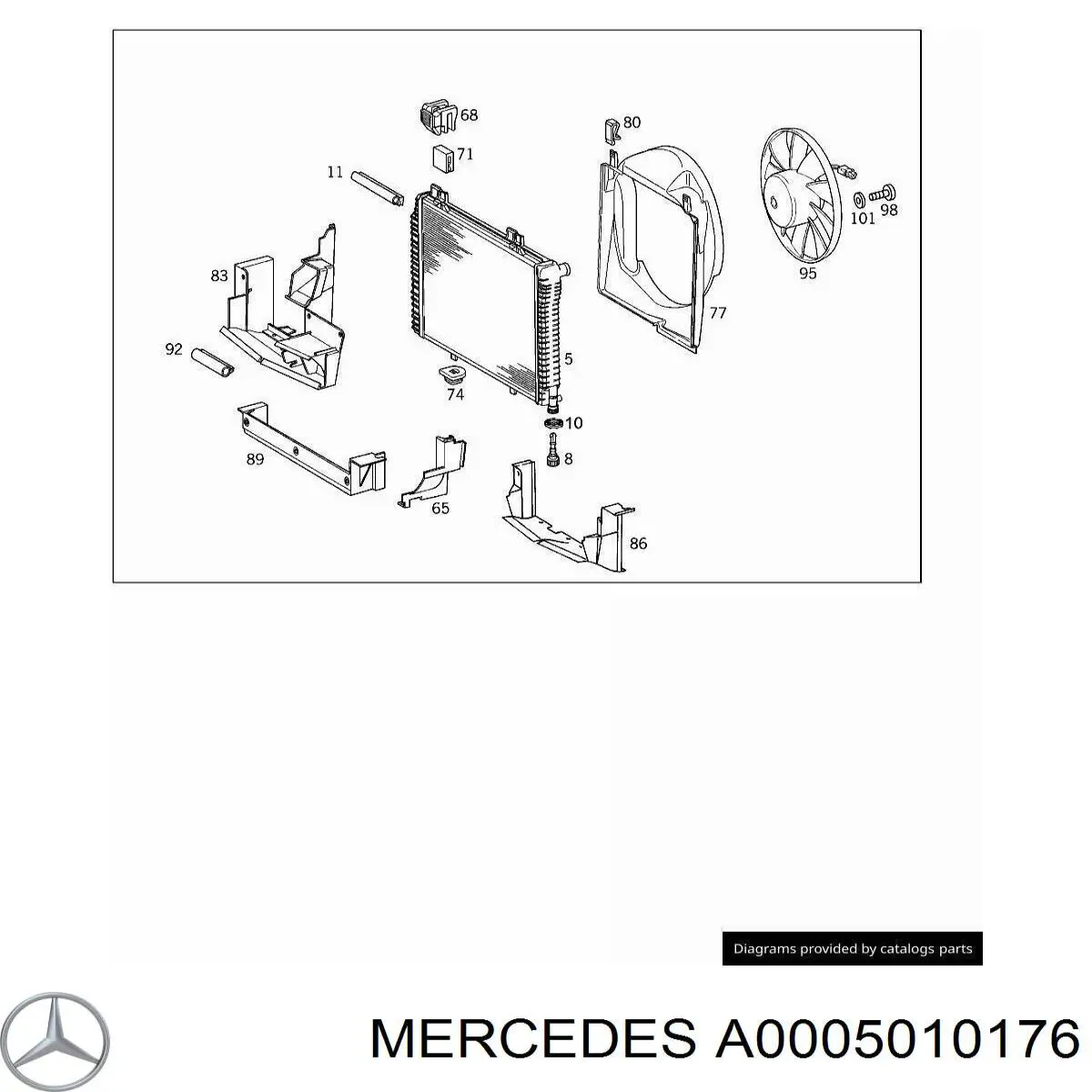  Mercedes A0005010176 precio, desde 5,17 EUR