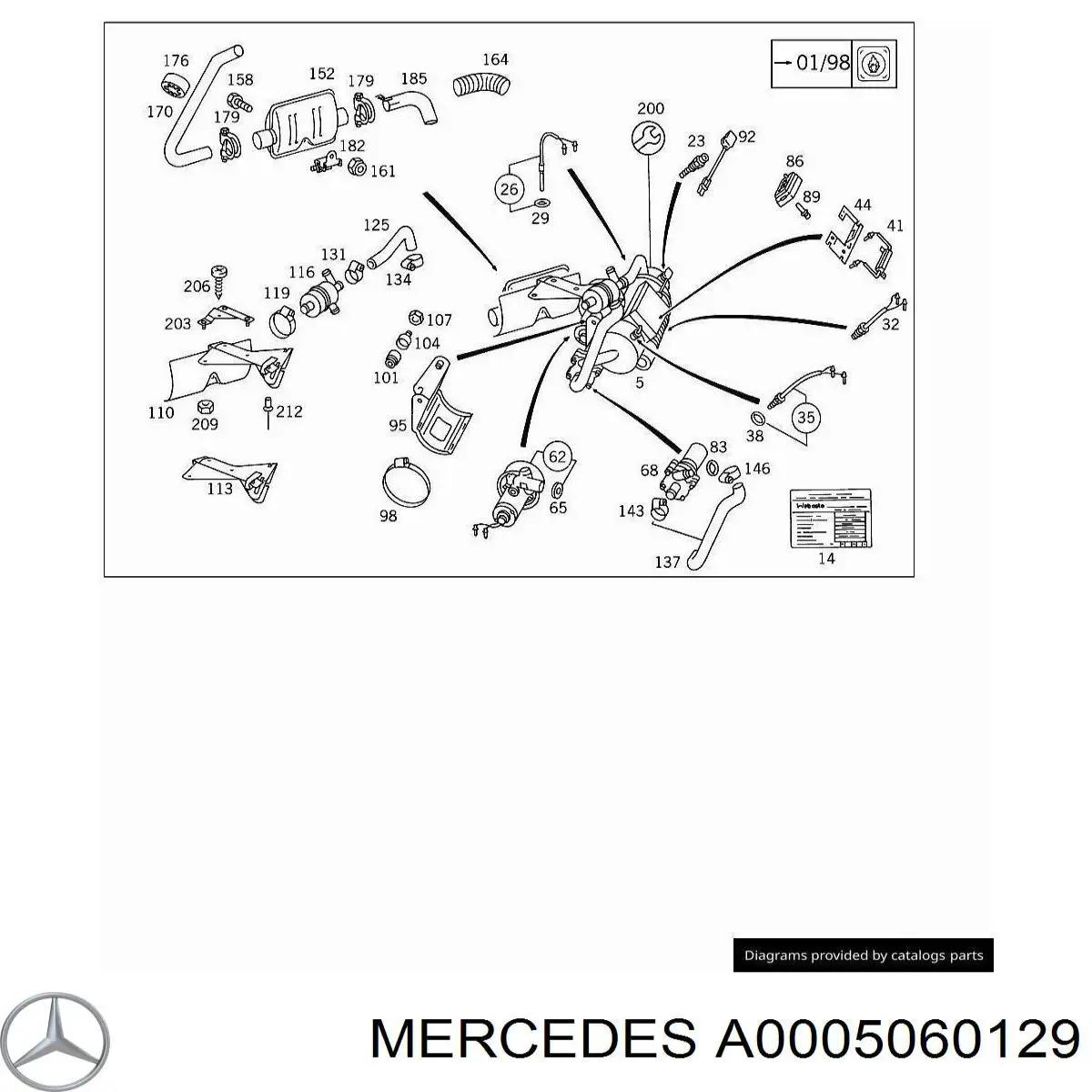 A0005060129 Mercedes