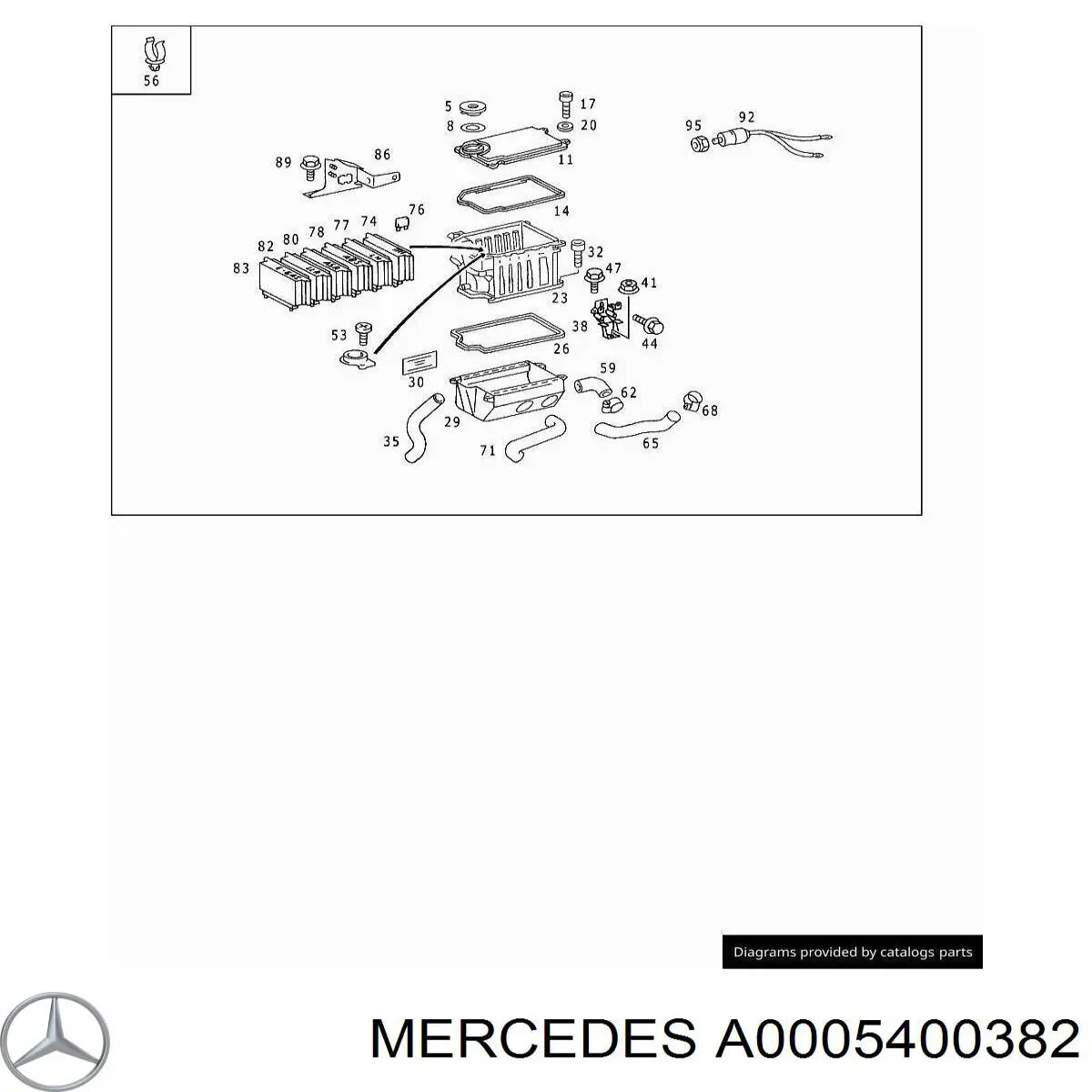 A0005400382 Mercedes 