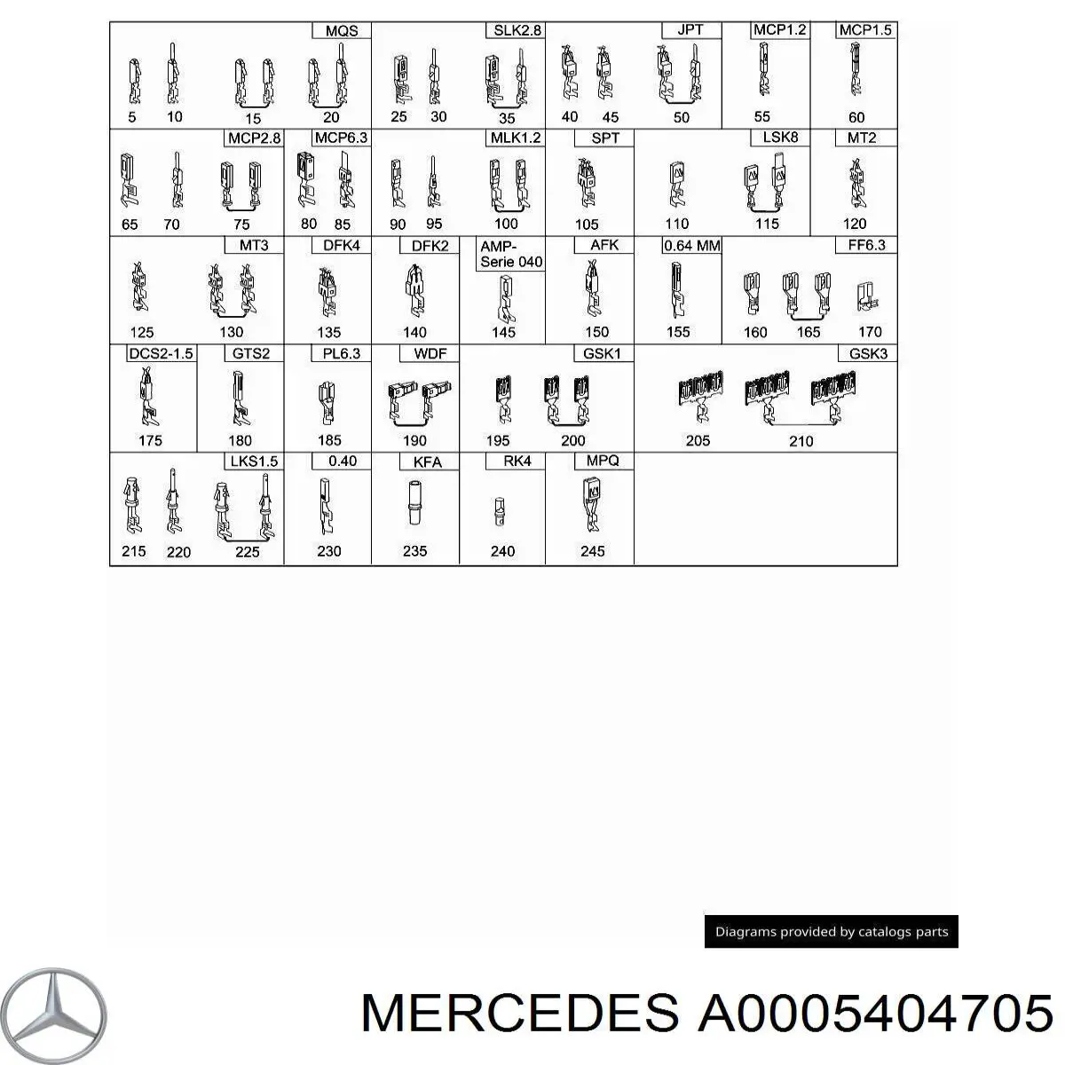  Mercedes A0005404705 precio, desde 14,98 EUR