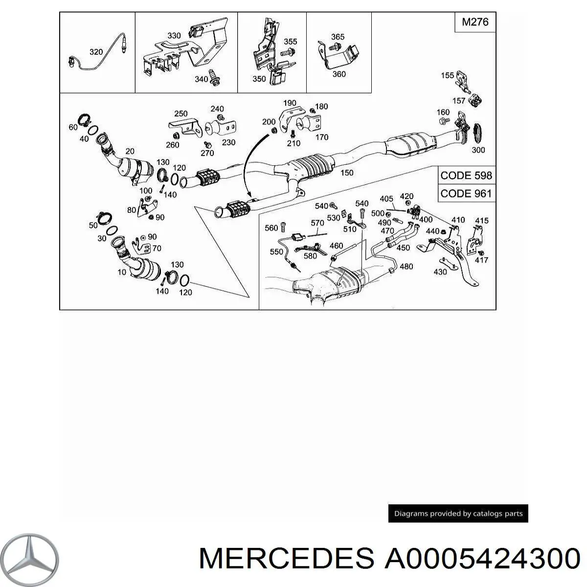 Sonda de oxígeno Mercedes A0005424300 precio, desde 47,64 EUR