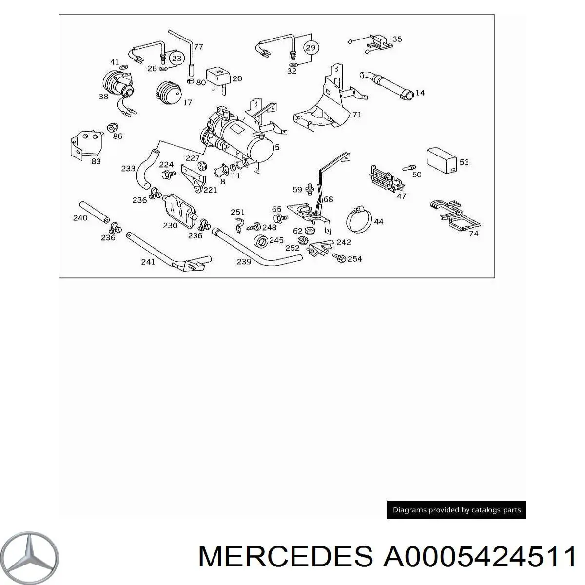 Panel de control de calentador independiente para Mercedes E (S210)