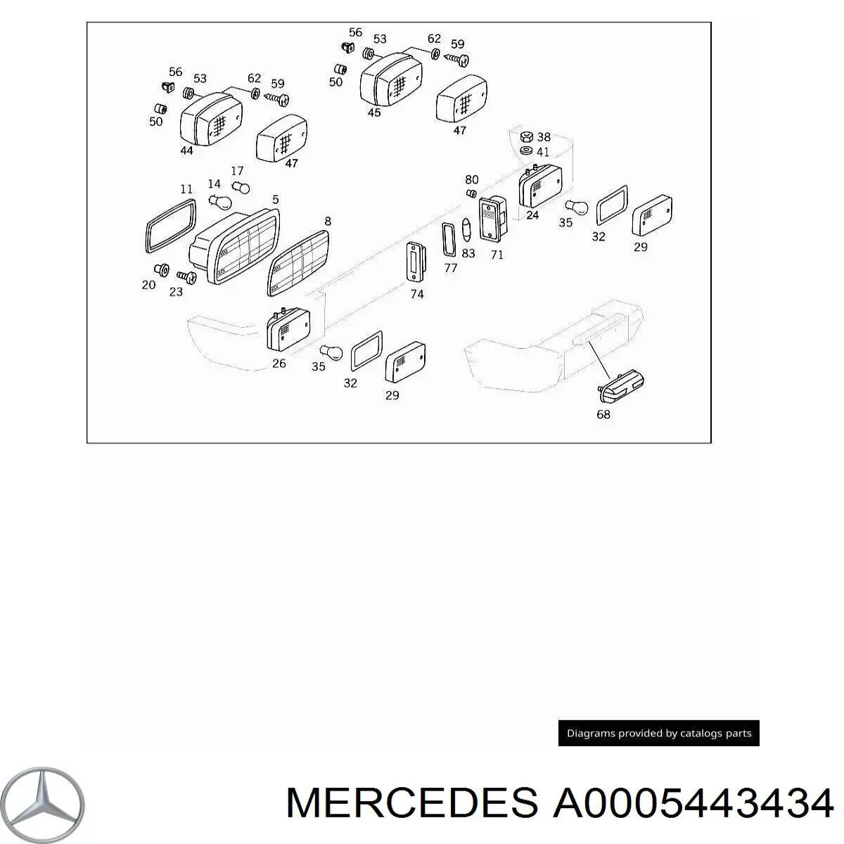 Luz de matrícula para Mercedes G (W463)