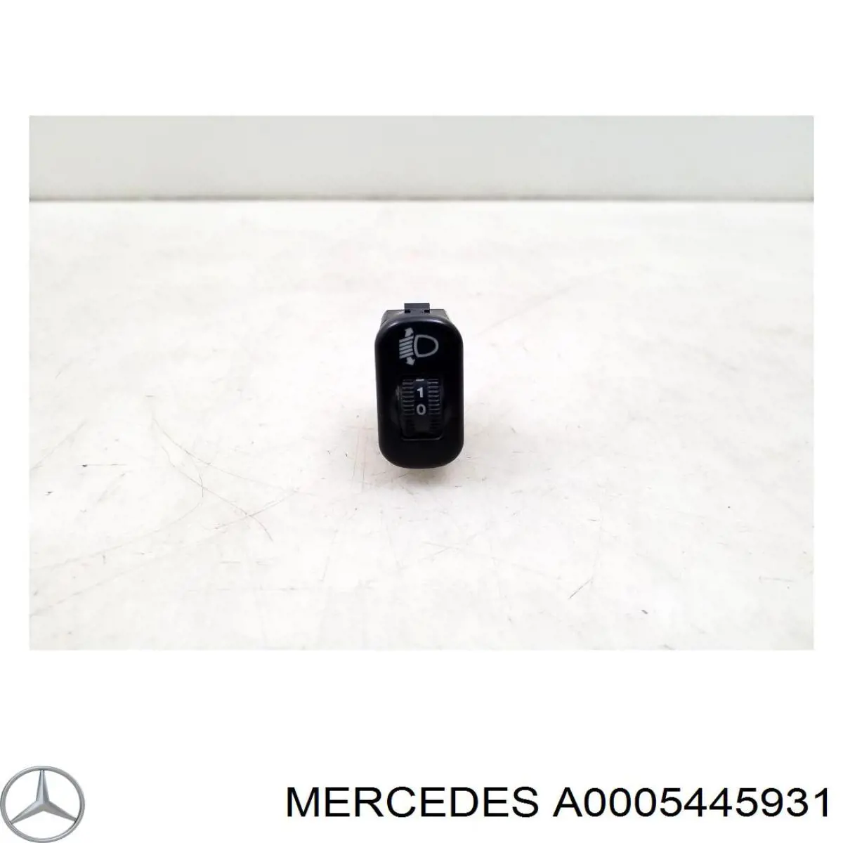 A0005445931 Mercedes botón de elemento de regulación, regulación del alcance de faros