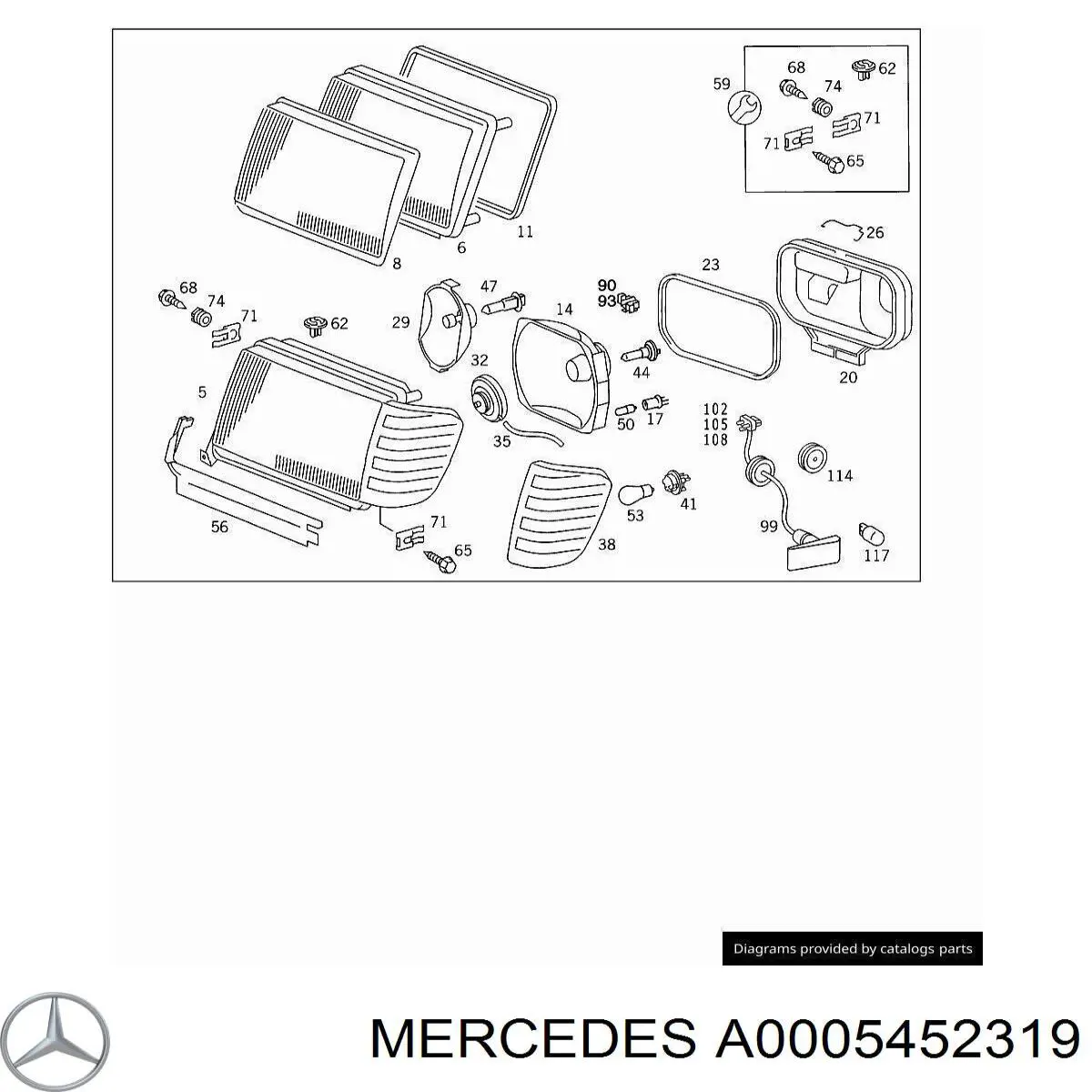  Mercedes A0005452319 precio, desde 1,16 EUR