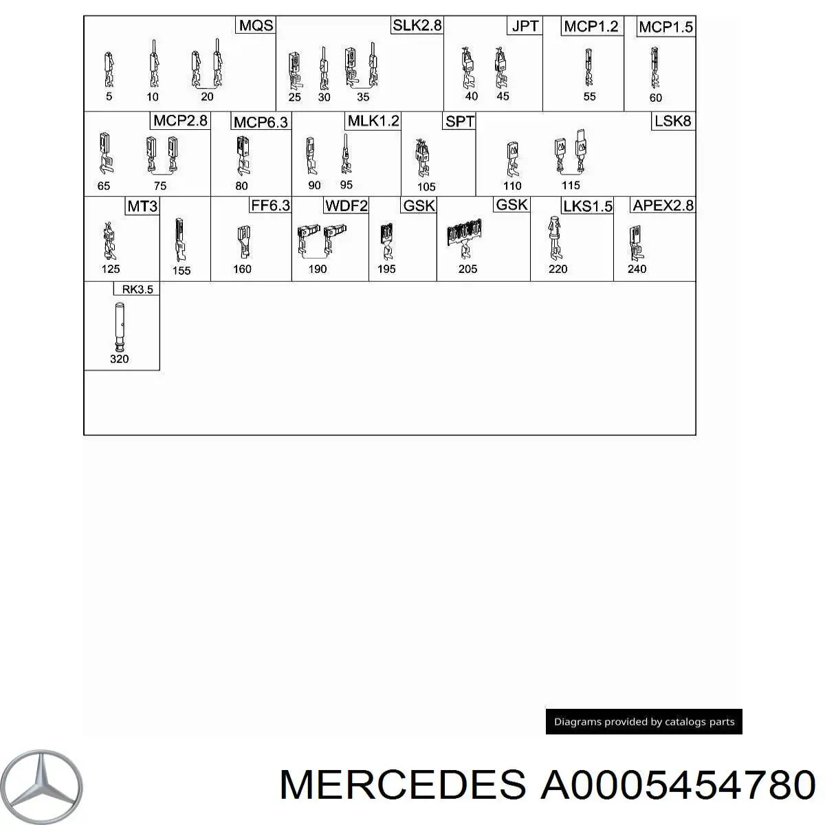  Mercedes A0005454780 precio, desde 2,81 EUR