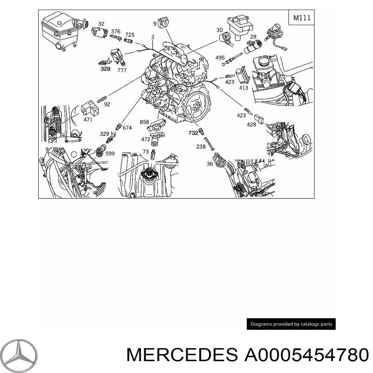 A0005454780 Mercedes 