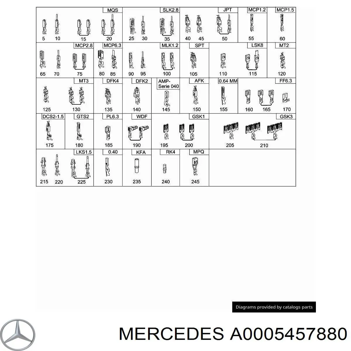  Mercedes A0005457880 precio, desde 9,29 EUR