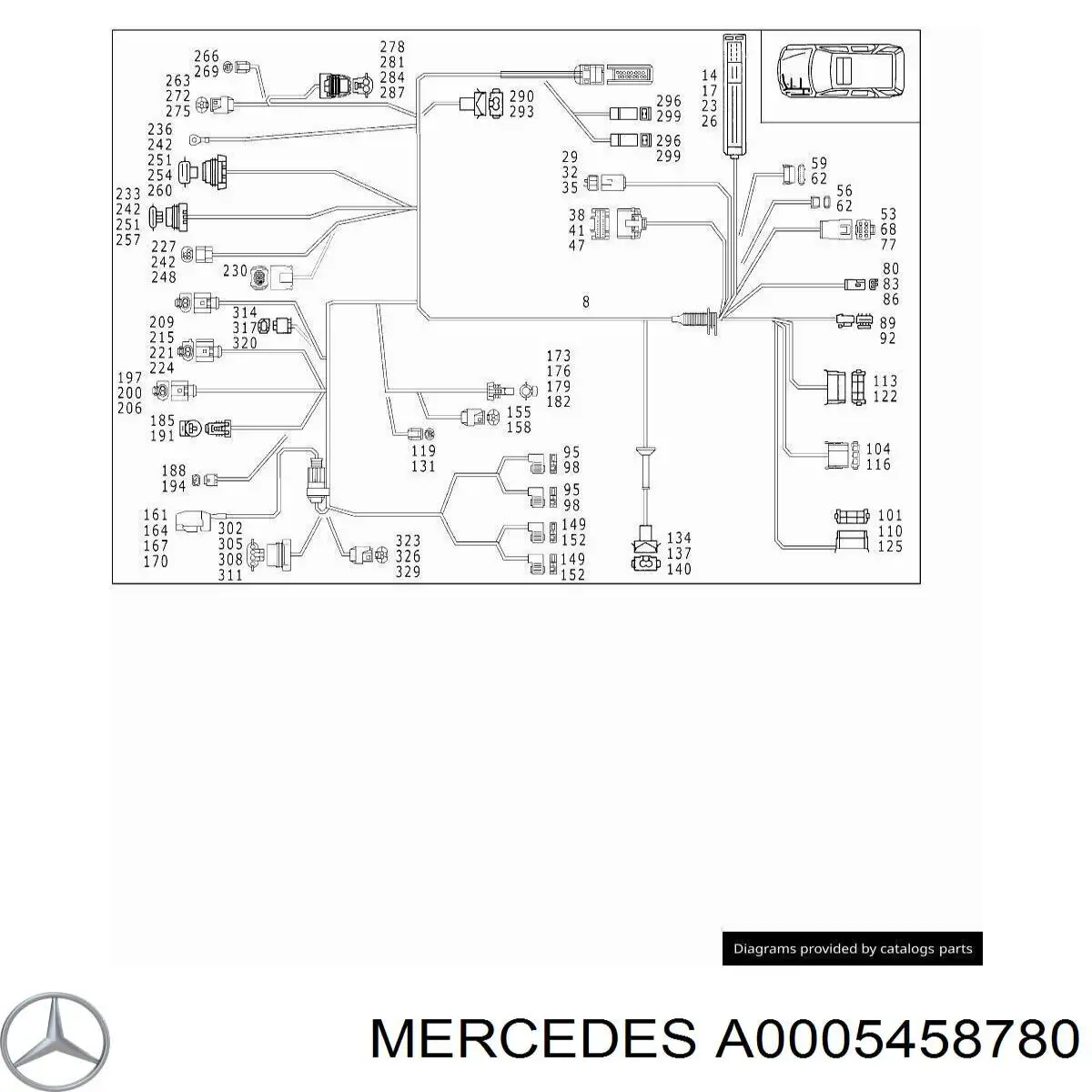  Mercedes A0005458780 precio, desde 6,71 EUR