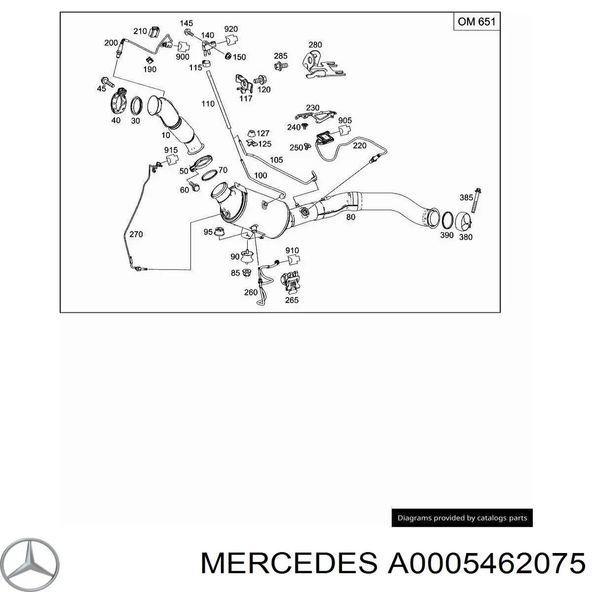 Clip de fijación de moldura de parabrisas Mercedes A0005462075 precio, desde 0,88 EUR