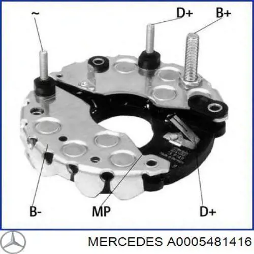 1127319110 Bosch alternador diodo puente rectificador