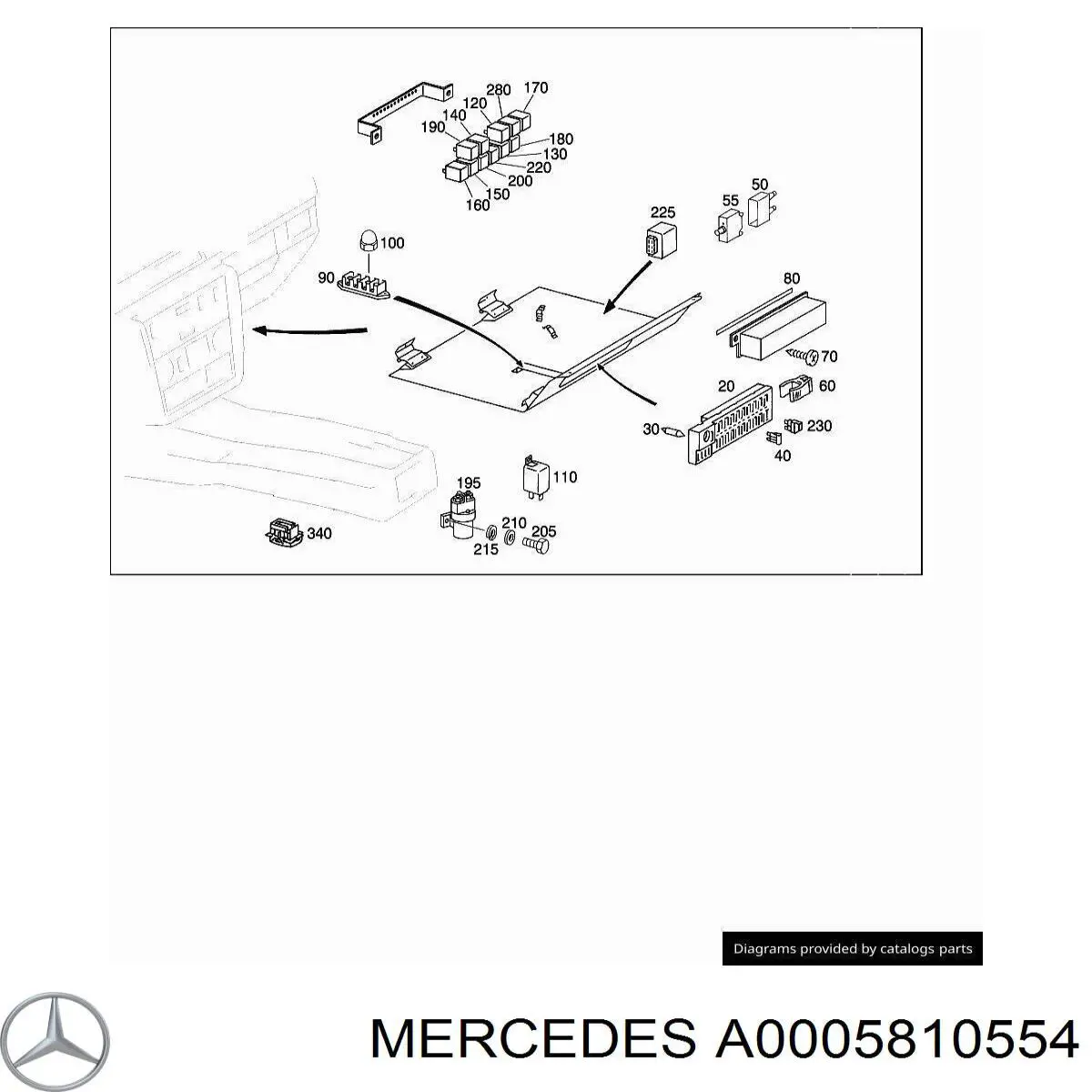  Mercedes A0005810554 precio, desde 11,31 EUR
