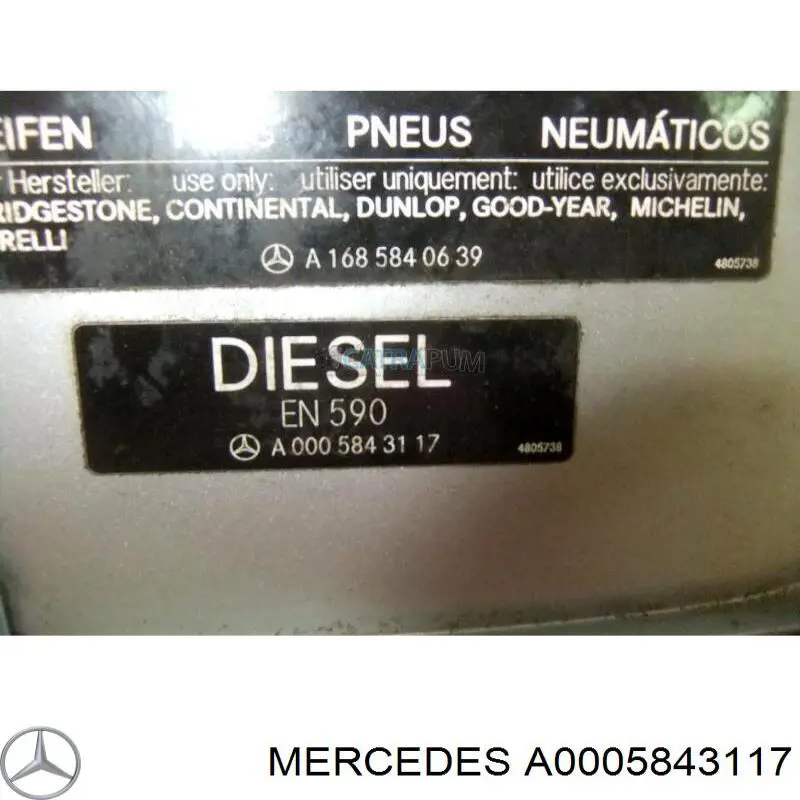 A0005843117 Mercedes