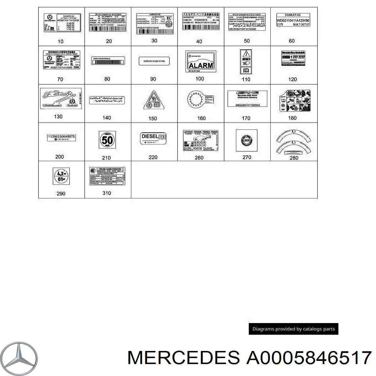 Comprar A0005846517 Mercedes 