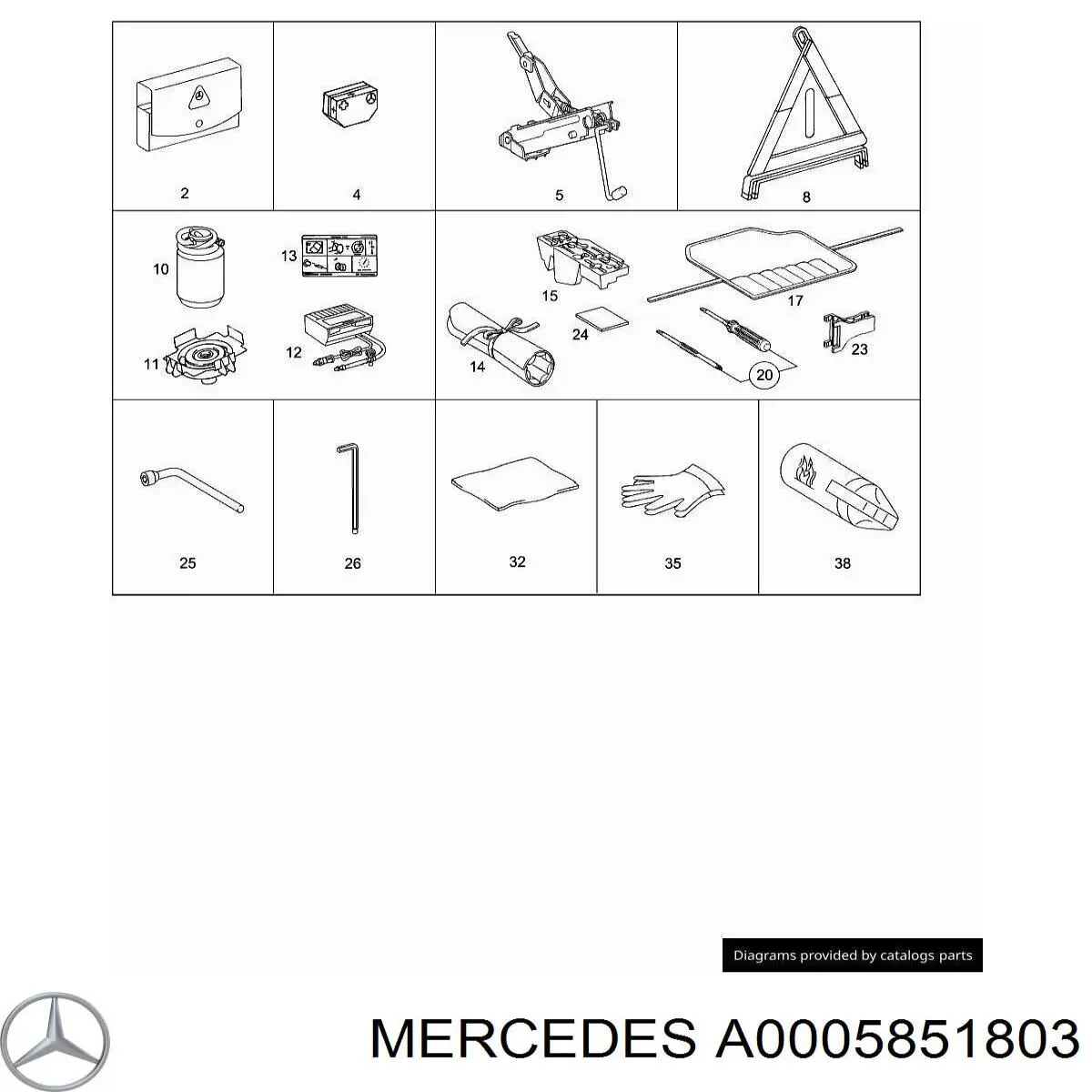 Comprar A0005851803 Mercedes 