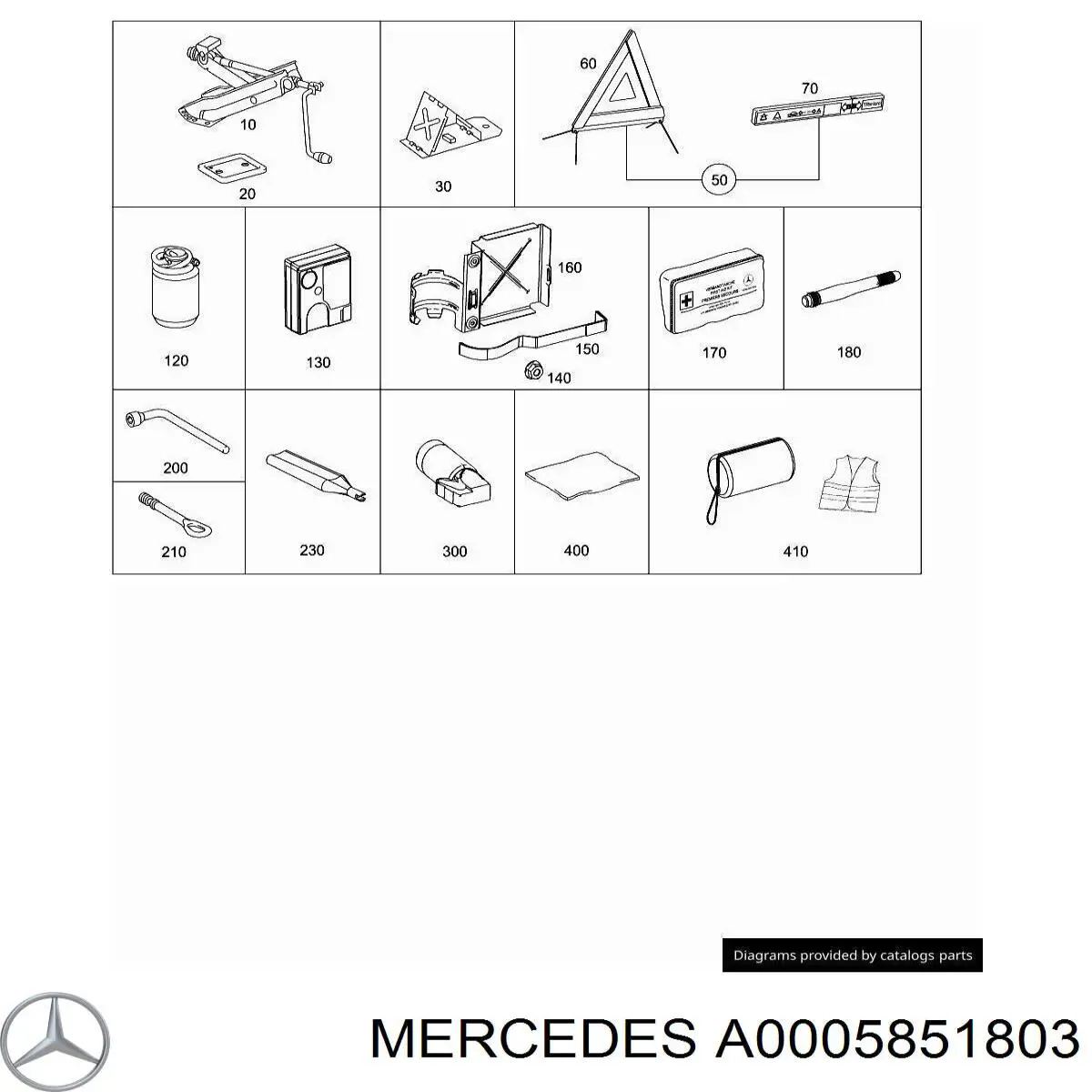 A0005851803 Mercedes 