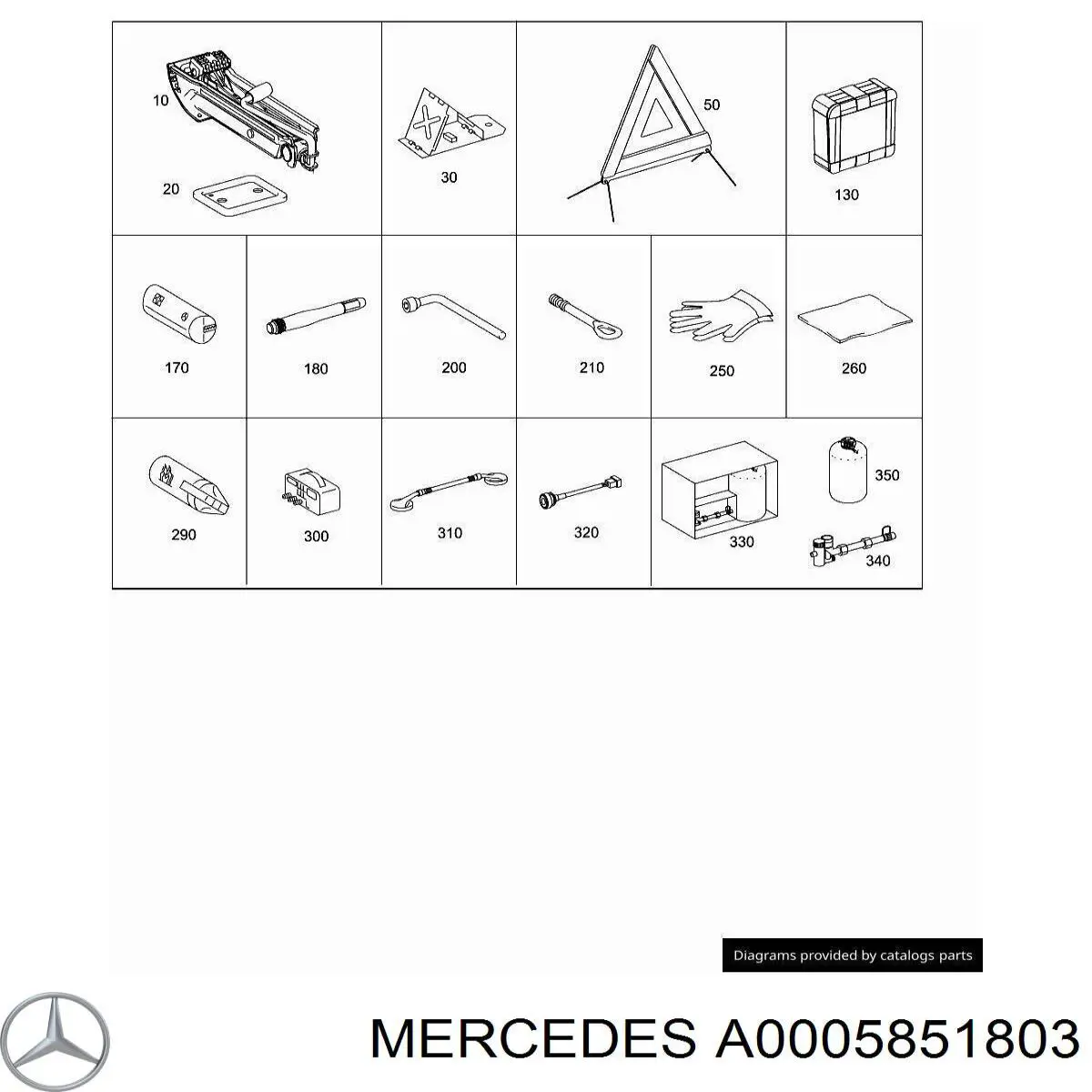  Mercedes A0005851803 precio, desde 10,71 EUR