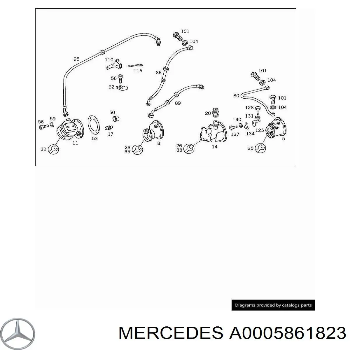 A0005861823 Mercedes 