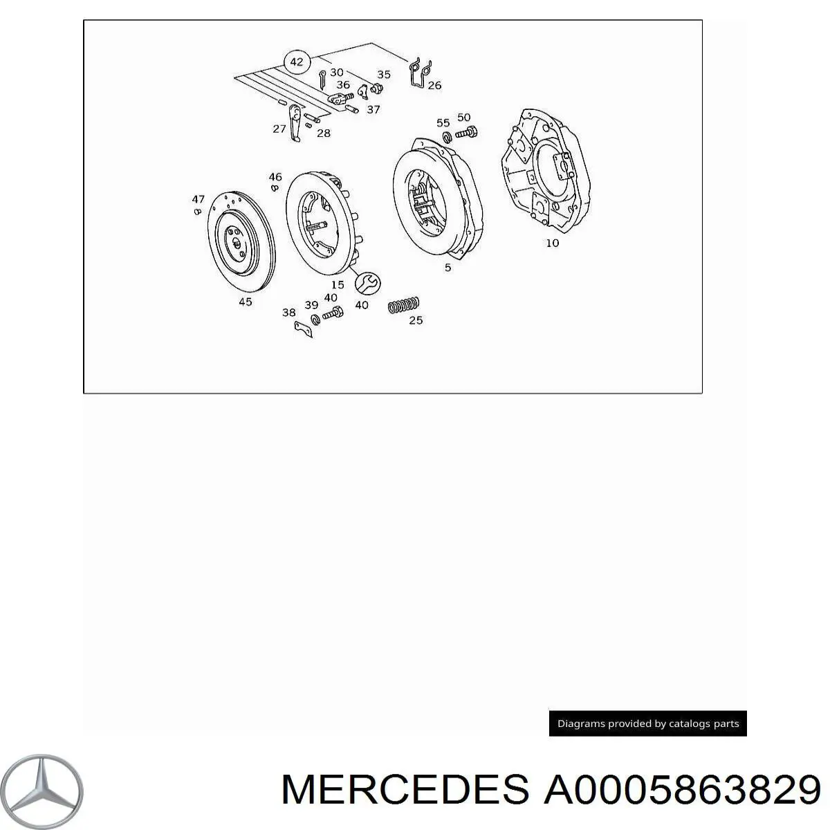 A0005863829 Mercedes kit de reparación del cilindro receptor del embrague
