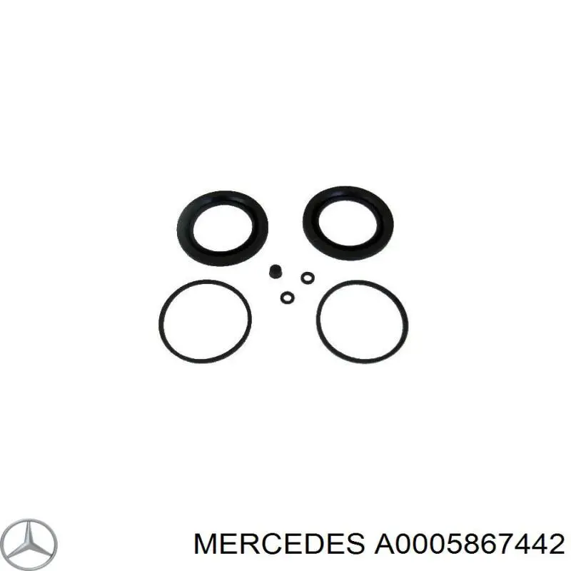 Kit de reparación de pinzas de freno trasero 0005867442 Mercedes