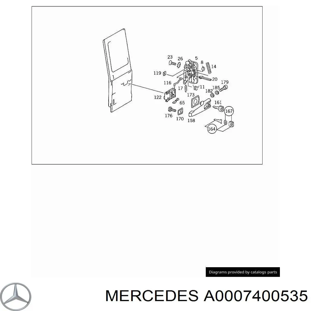Cerradura Mercedes A0007400535 precio, desde 188,94 EUR