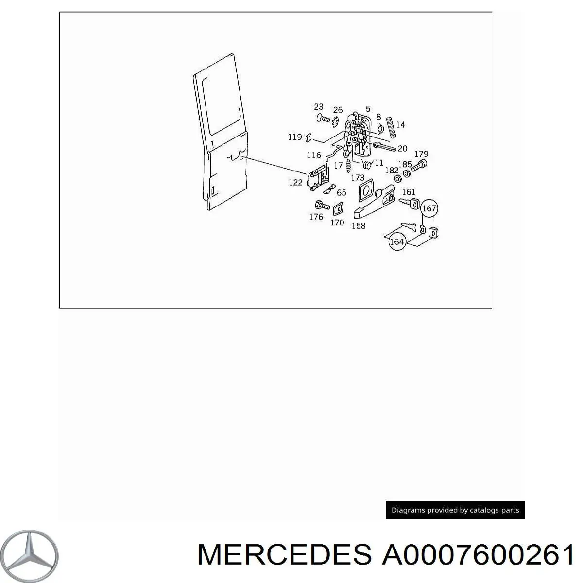 Comprar A0007600261 Mercedes Manija interior de puerta delantera izquierda