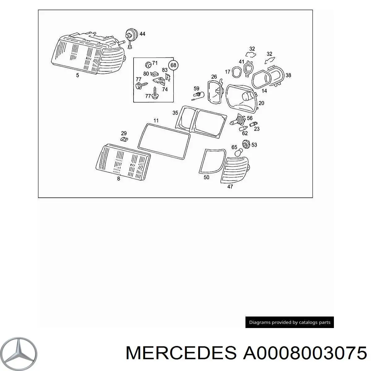  Mercedes A0008003075 precio, desde 163,88 EUR