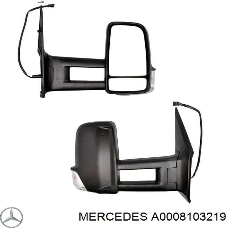 A0008103219 Mercedes espejo retrovisor izquierdo