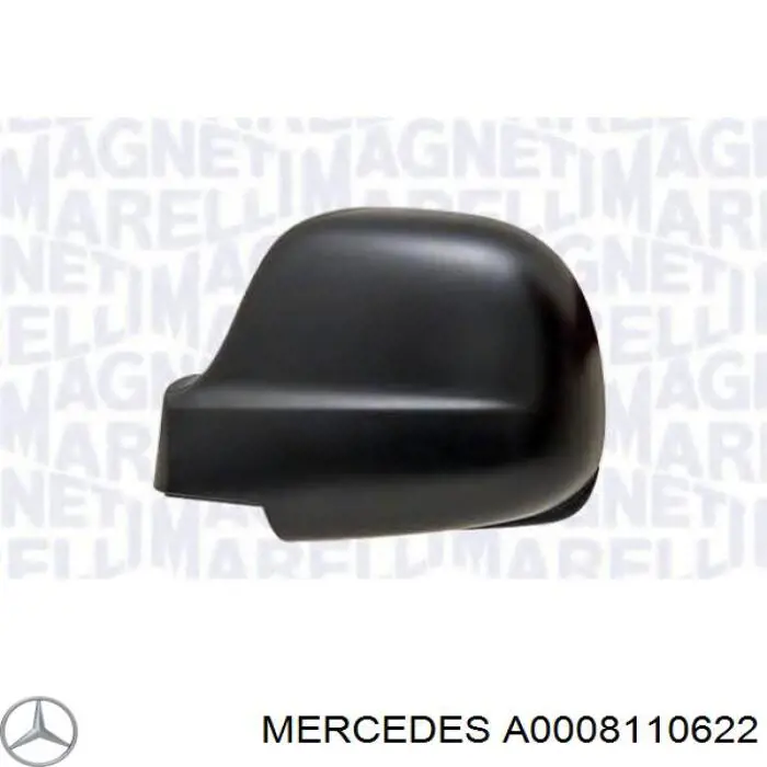 Cubierta de espejo retrovisor derecho Mercedes A0008110622 precio, desde 16,18 EUR