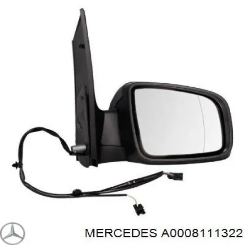 A0008111322 Mercedes superposicion(cubierta De Espejo Retrovisor Derecho)