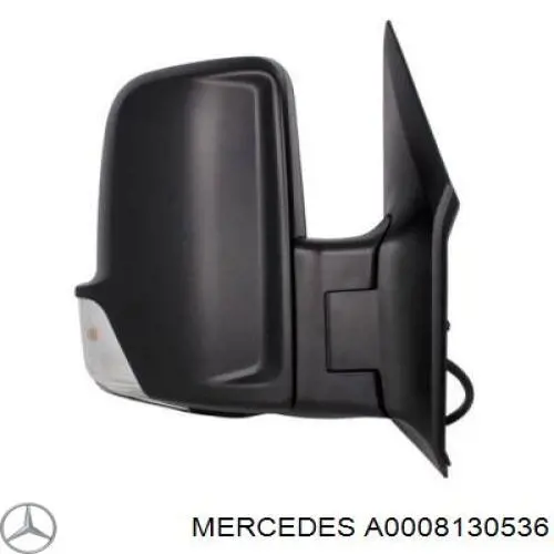 A0008130536 Mercedes revestimiento interior del espejo derecho