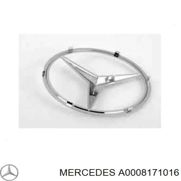 000 817 14 16 Mercedes logotipo del radiador i