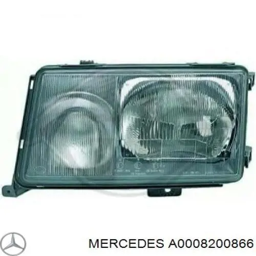 A0008200866 Mercedes cristal de faro izquierdo