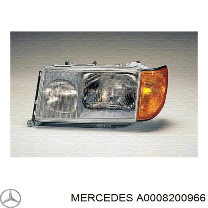 A0008200966 Mercedes cristal de faro derecho