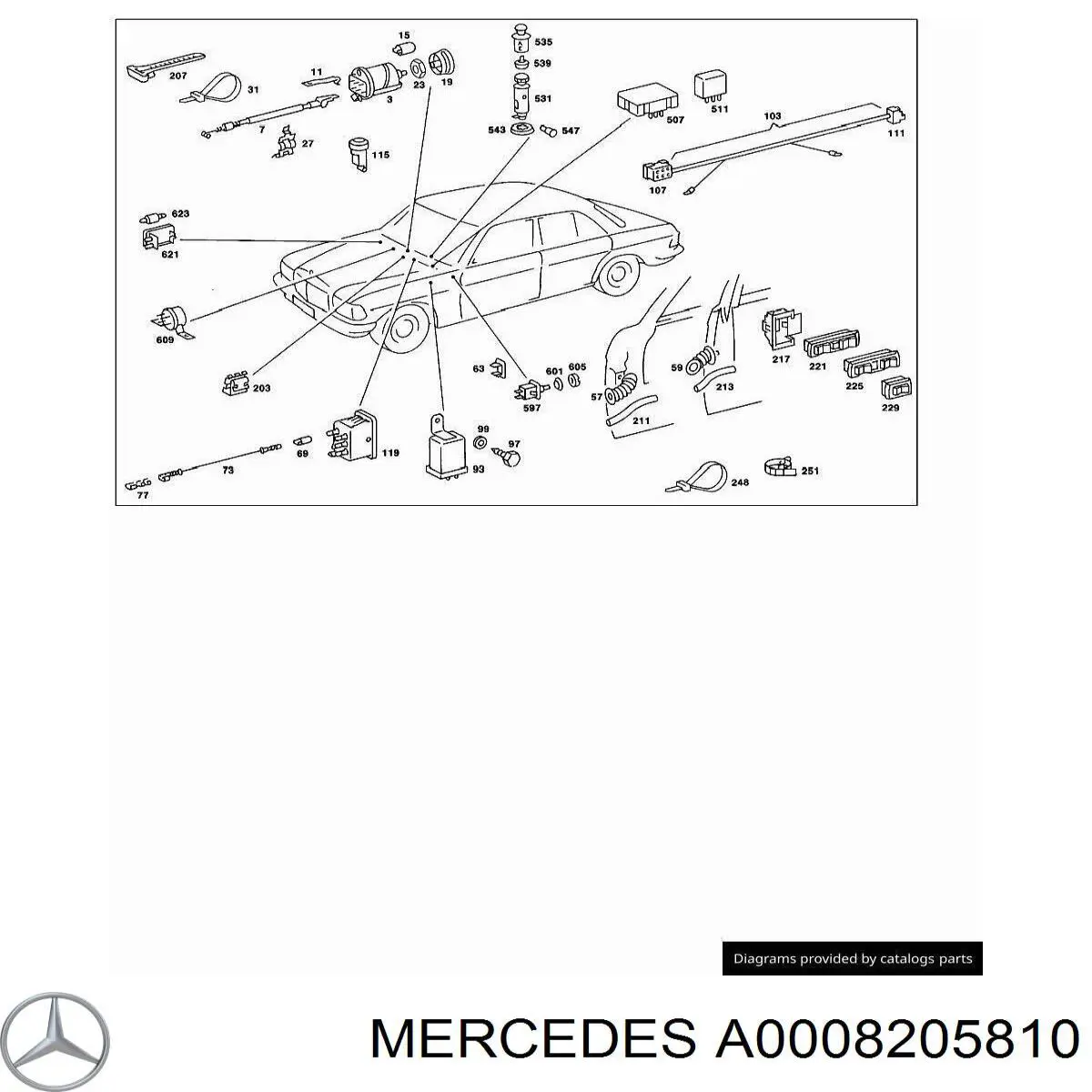  Mercedes A0008205810 precio, desde 39,20 EUR