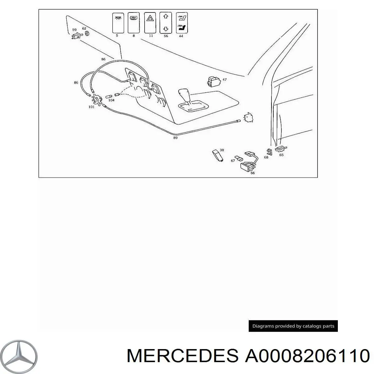 Botón de encendido de la calefacción de la luneta trasera Mercedes A0008206110 precio, desde 39,20 EUR