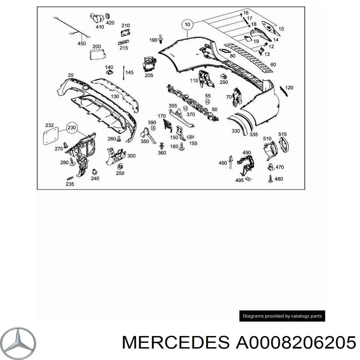 Motor de apertura/cierre de cerradura de puerta trasera Mercedes A0008206205 precio, desde 18,39 EUR