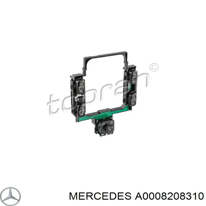 A0008208310 Mercedes botón de encendido, motor eléctrico, elevalunas, consola central